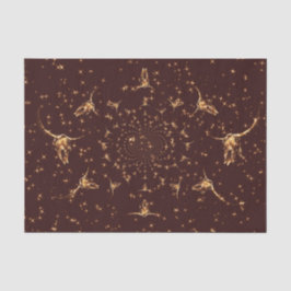 Westerne bruine gouden Koe Tissuepapier