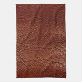 Westerne Bruine Lederen Look Animal Theedoek (Verticaal)