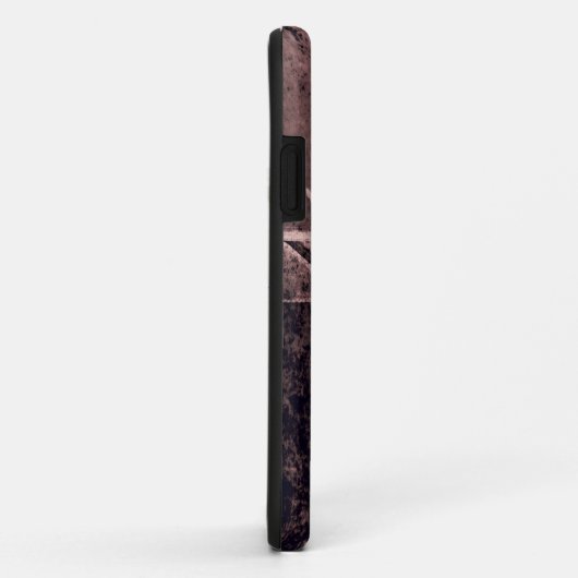 Westerne bruine textuur Rustic Bull Skull Case-Mate iPhone Case (Achterkant/rechts)