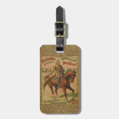 Westerne Buffalo Bill Wild West Bagagelabel (Voorkant verticaal)