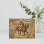 Westerne Buffalo Bill Wild West Briefkaart (Staand voorkant)