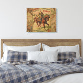 Westerne Buffalo Bill Wild West Canvas Afdruk (Insitu (Slaapkamer))