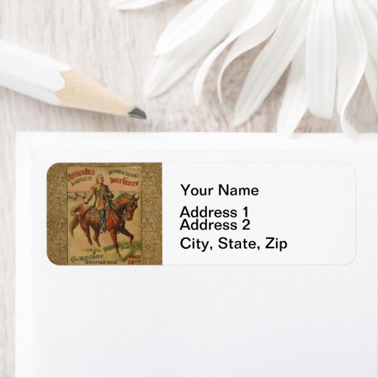 Westerne Buffalo Bill Wild West Etiket (Insitu)