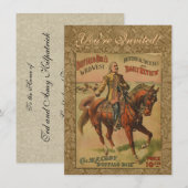 Westerne Buffalo Bill Wild West Kaart (Voorkant / Achterkant)