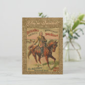 Westerne Buffalo Bill Wild West Kaart (Staand voorkant)