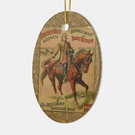 Westerne Buffalo Bill Wild West Keramisch Ornament (Links)