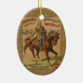 Westerne Buffalo Bill Wild West Keramisch Ornament (Achterkant)