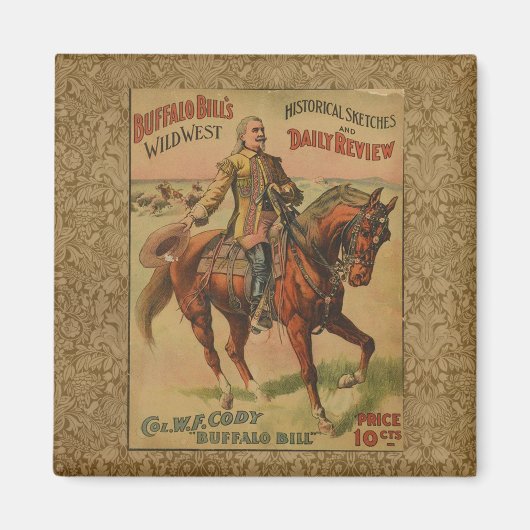 Westerne Buffalo Bill Wild West Magneet (Voorkant)