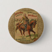 Westerne Buffalo Bill Wild West Ronde Button 5,7 Cm (Voorkant)