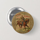 Westerne Buffalo Bill Wild West Ronde Button 5,7 Cm (Voorkant /achterkant)