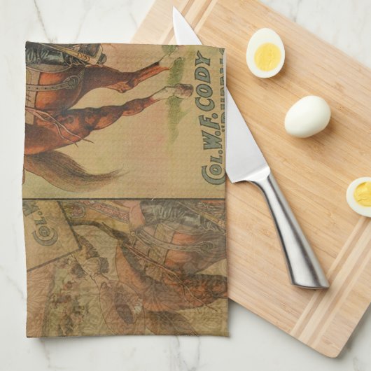 Westerne Buffalo Bill Wild West Theedoek (Quarter Fold)