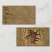 Westerne Buffalo Bill Wild West Visitekaartje (Voorkant / Achterkant)