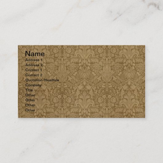 Westerne Buffalo Bill Wild West Visitekaartje (Voorkant)