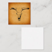 Westerne Bull Horns Notitiekaartje (Voorkant / Achterkant)