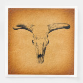 Westerne Bull Horns Servet (Voorkant)