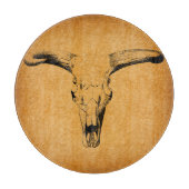Westerne Bull Horns Snijplank (Voorkant)