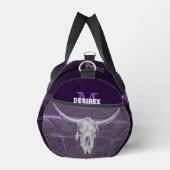 Westerne Bull Koe Paars Witte Rustige Plunjezak (Rechts)