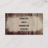 Westerne  bull Skull Brown Country Barn Visitekaartje (Achterkant)