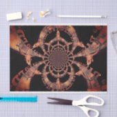 Westerne Bull Skull Bruin Black Rustisch Tissuepapier (Craft)