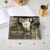 Westerne Bull Skull  Bruine Barn Wood Rustig