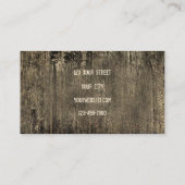 Westerne Bull Skull  Sepia Brown Rustic  Visitekaartje (Achterkant)