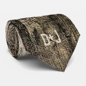 Westerne Bull Skull  Sepia Rustic Wedding Stropdas (Opgerold)