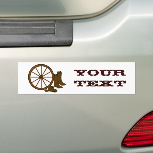 Westerne Bumpersticker (Op auto)