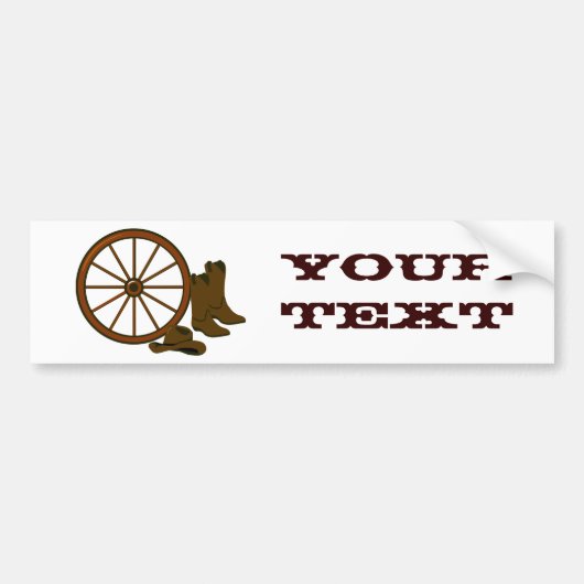 Westerne Bumpersticker (Voorkant)