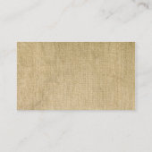 Westerne Burlap Trouwplaats kaarten Plaatskaartje (Achterkant)