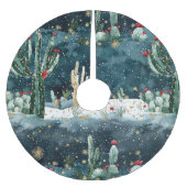 Westerne Cactus Christmas Kerstboom Rok (Voorkant)