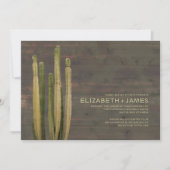 Westerne cactus Wedding-uitnodigingen Kaart (Voorkant)