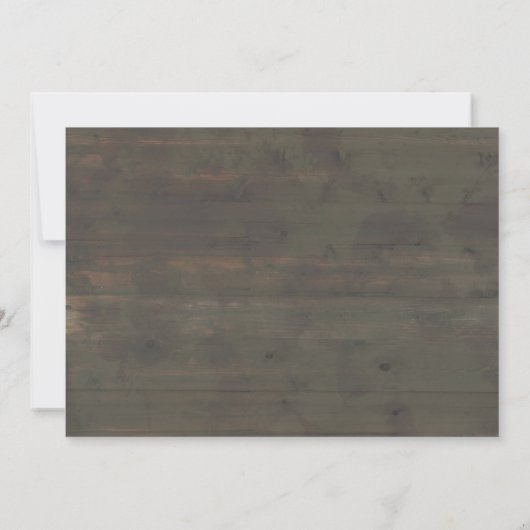 Westerne cactus Wedding-uitnodigingen Kaart (Achterkant)