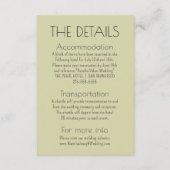 Westerne cactus woestijn modern boho bruiloft deta informatiekaartje (Voorkant)