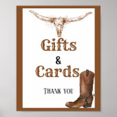 Westerne Cadeaus en Kaarten Vrijgezellenfeest Sign Poster (Voorkant)