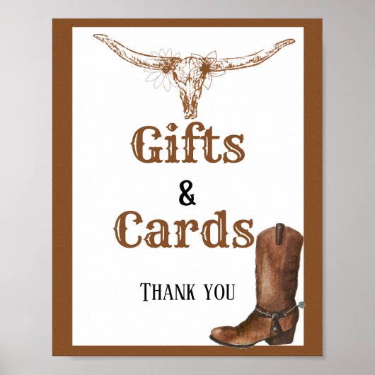 Westerne Cadeaus en Kaarten Vrijgezellenfeest Sign Poster (Voorkant)