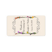 Westerne Calla Lily Bruiloft Lip Balm Label (Voorkant)