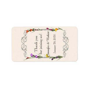 Westerne Calla Lily Bruiloft Lip Balm Label