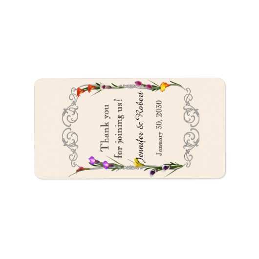 Westerne Calla Lily Bruiloft Lip Balm Label (Voorkant)