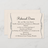 Westerne Calla Lily Posh Wedding Rehearsal Kaart (Voorkant / Achterkant)