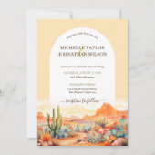 Westerne Canyon Mexicaanse cactus woestijn Boho Kaart (Voorkant)