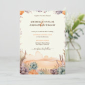 Westerne Canyon Mexicaanse Cactus woestijn Califor Kaart (Staand voorkant)