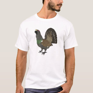 Westerne capercaillie (vogel) t-shirt