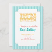 Westerne carnaval - Je bent uitgenodigd! - Blauw e Kaart (Voorkant)