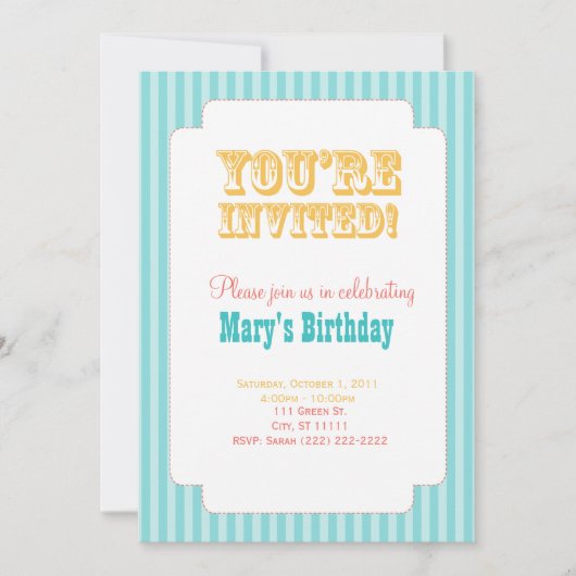 Westerne carnaval - Je bent uitgenodigd! - Blauw e Kaart (Voorkant)