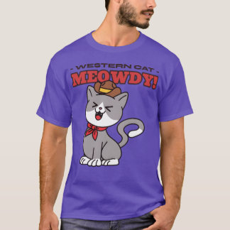 Westerne Cat  T-shirt