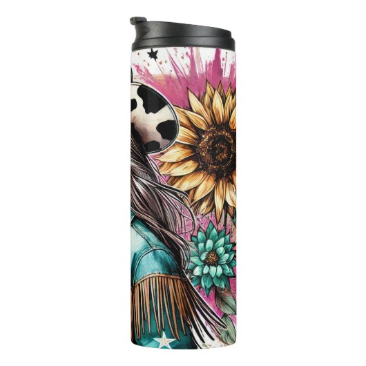 Westerne charme Thermosbeker (Geroteerd rechts)