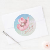 Westerne Chic Coastal Cowgirl Pet Sticker (Envelop)