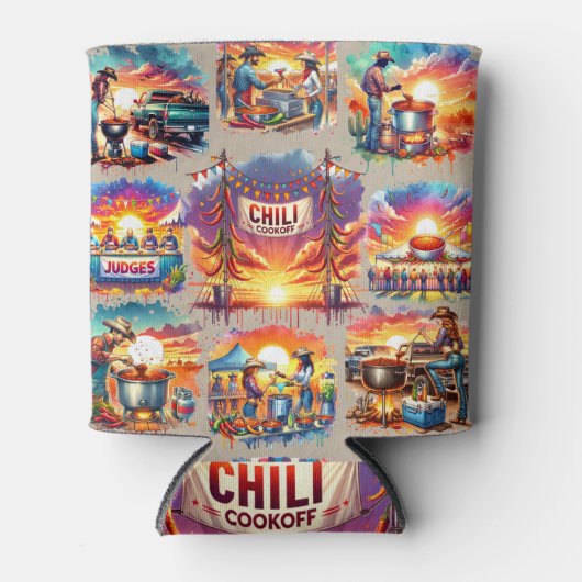 Westerne Chili Cookoff Scenes 1 Blikjeskoeler (Voorkant)
