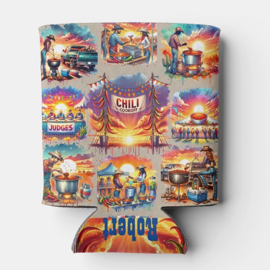 Westerne Chili Cookoff Scenes 1 Blikjeskoeler (Achterkant)