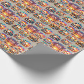 Westerne Chili Cookoff Scenes 1 Cadeaupapier (Hoek)